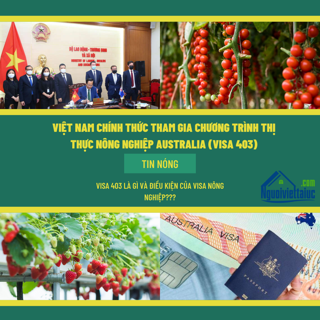 Việt Nam Tham Gia Chương Trình Thị Thực Nông Nghiệp Úc