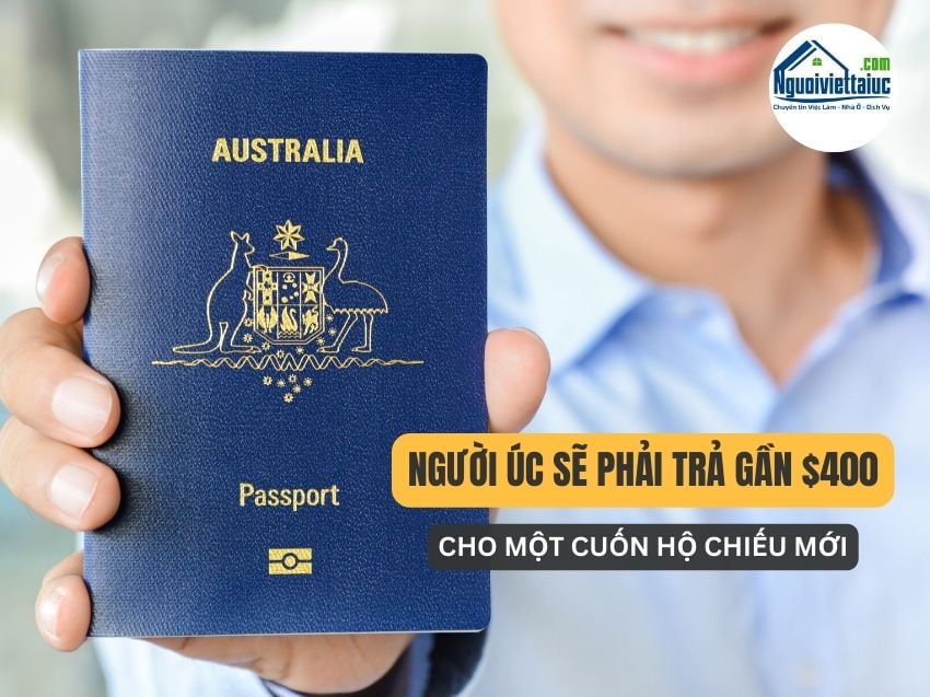 Tăng lệ phí cấp sổ thông hành mới ở Úc