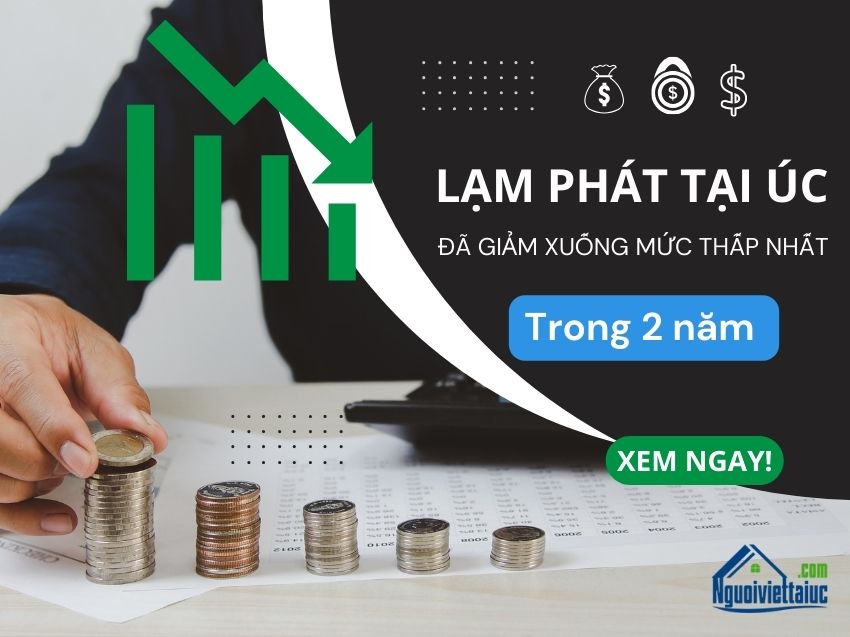 Lạm phát tại Úc đã giảm xuống mức thấp nhất trong 2 năm