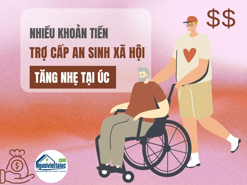 Nhiều khoản tiền trợ cấp an sinh xã hội tăng nhẹ ở Úc