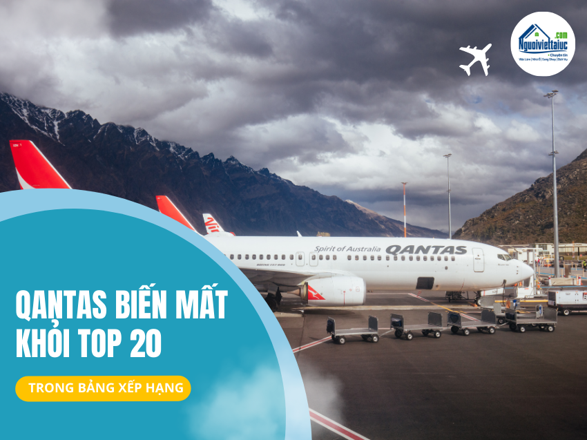 Qantas biến mất khỏi top 20 trong bảng xếp hạng 2024
