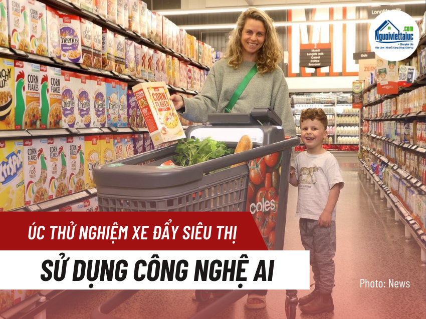 Úc thử nghiệm xe đẩy siêu thị ứng dụng công nghệ AI