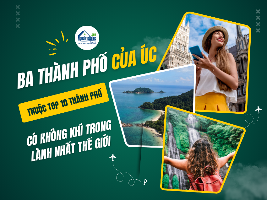 Ba thành phố Úc lọt top 10 nơi có không khí trong lành nhất