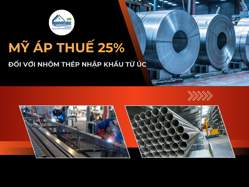 Ngành công nghiệp nhôm thép Úc lao đao trước mức thuế 25% của Mỹ