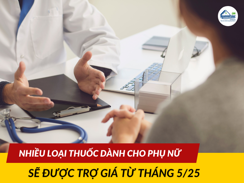 Nhiều loại thuốc dành cho phụ nữ được trợ giá từ tháng 5