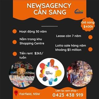 Newsagency trong Shopping Centre vùng Fairfield cần sang lại