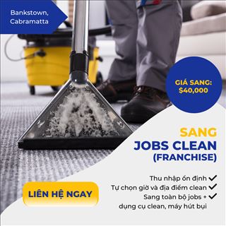 Sang Job Cleaning (Franchise) thu nhập cao ổn định