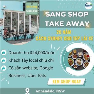 Sang shop take away 20 năm chuyên món Á, cách Sydney CBD 15p