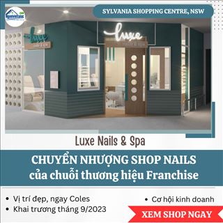 Sang lại tiệm nail Luxe Nails & Spa tại Sylvania shopping Centre