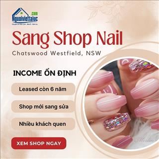 Sang lại shop nails ở Chatswood Westfield, lease còn dài