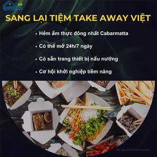 Sang lại tiệm take away đồ ăn Việt vùng Cabramatta, NSW