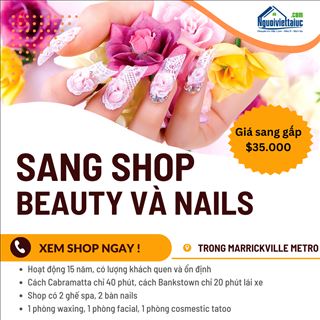 shop beauty va nails trong marrickville metro can sang gap gia re