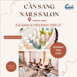 Sang shop nails tiềm năng, khách đông quanh năm vùng biển Manly