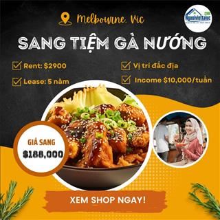 Sang lại tiệm gà nướng nổi tiếng vùng Melbourne, vị trí đắc địa