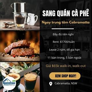 Cần sang gấp quán cà phê 2 mặt tiền ngay trung tâm Cabramatta