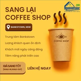 Sang lại coffee shop đông khách, có bán đồ ăn sáng ở Bankstown