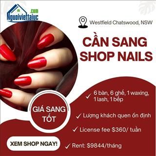 Sang shop nail tiềm năng, đông khách trong Westfield Chatswood