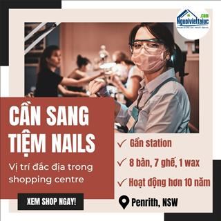 Sang shop nails thu nhập ổn định trong shopping centre ở Penrith