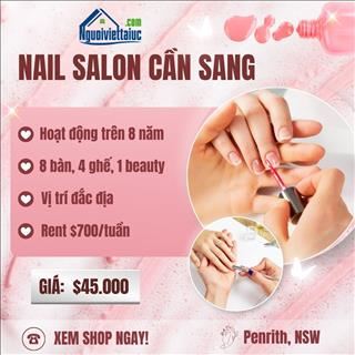 Cần sang lại shop nail rent rất rẻ vùng Penrith, NSW