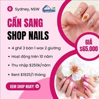 Sang shop nail cách Cabramatta 10' lái xe thu nhập cao, rent rẻ