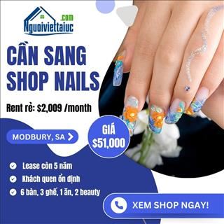 Sang tiệm nails rent rẻ, thu nhập ổn định vùng Modbury, Nam Úc