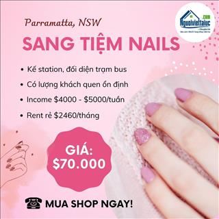 Sang lại tiệm nail rent rất rẻ vùng Parramatta, NSW