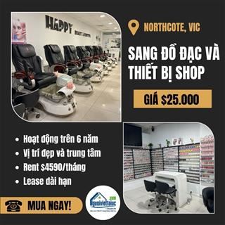 Sang lại toàn bộ đồ đạc mới & hợp đồng thuê tiệm Nail chỉ $25.000