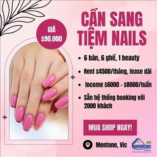 Sang lại tiệm nails income ổn định, cách Springvale 20' lái xe