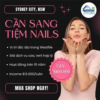 Sang lại tiệm nails doanh thu cao trong Wesfileld vùng Sydney