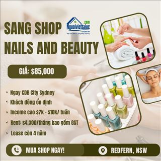 Sang shop Nails and Beauty thu nhập ổn định ngay CBD Sydney