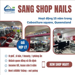 Sang shop nails income ổn định trong Caboolture square, QLD