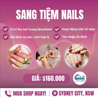 Sang lại tiệm nails doanh thu cao trong shopping vùng Sydney