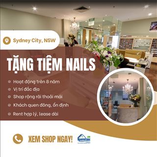 Cho lại tiệm nails khách ổn định cho người thiện chí, rent hợp lý