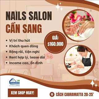 Sang tiệm nails income ổn định cách Cabramatta chỉ 20-25’