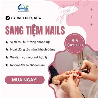 Sang lại tiệm nails doanh thu cao trong shopping vùng Sydney