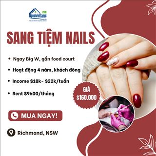 Sang tiệm nails cách Cabramatta 40', income tốt, ít cạnh tranh
