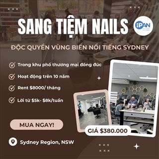 Sang lại tiệm nails lợi nhuận cao, sẽ lấy lại vốn sau 1,5 năm