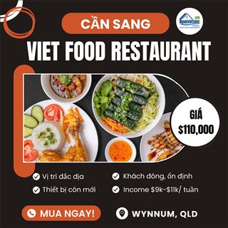Sang nhà hàng Viet Food, vị trí thu hút, đông khách vùng Wynnum, QLD