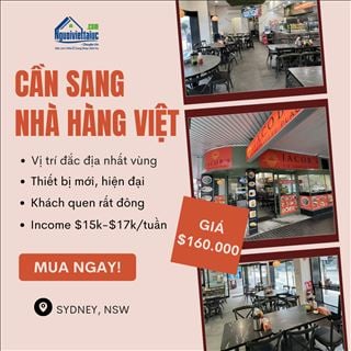 Sang nhà hàng Việt đông khách, thu nhập cao tại Sydney, NSW