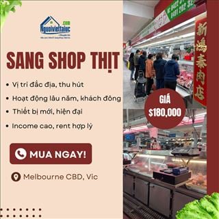 Sang shop thịt doanh thu cao, khách đông ngay trung tâm Melbourne